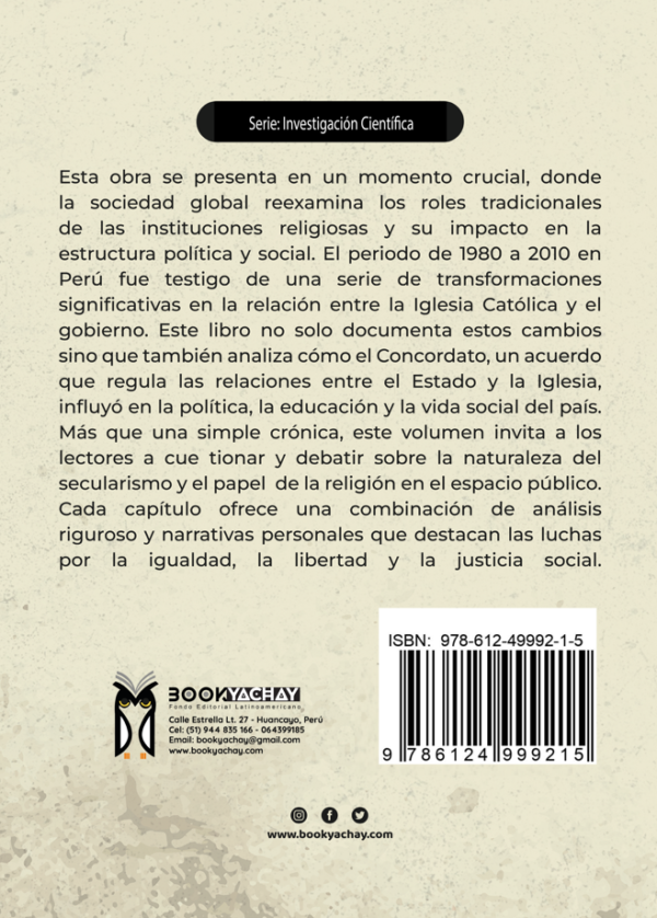 CONCORDATO: Una visión histórica de los acontecimientos en el Perú, iglesia y estado (1980-2010) - Imagen 3